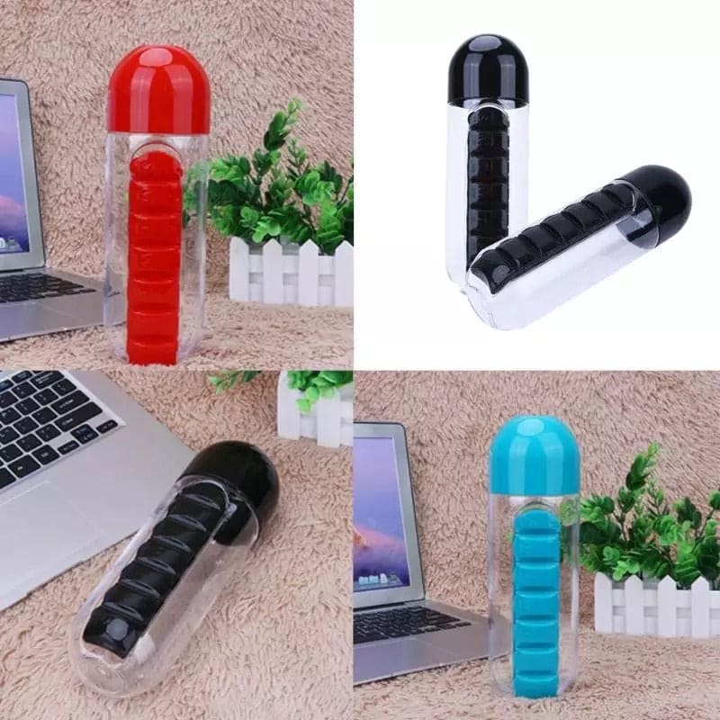 2 In 1 Pill Box Travel Water Bottle 2 In 1 Pill Box Travel Water Bottle